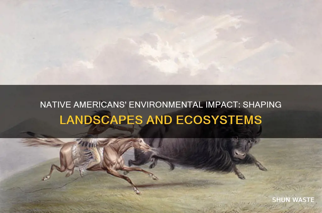 how did native americans change the environment