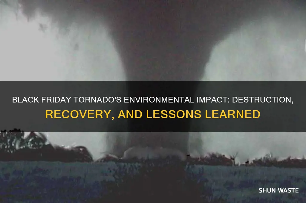 how did the black friday tornado affect the environment