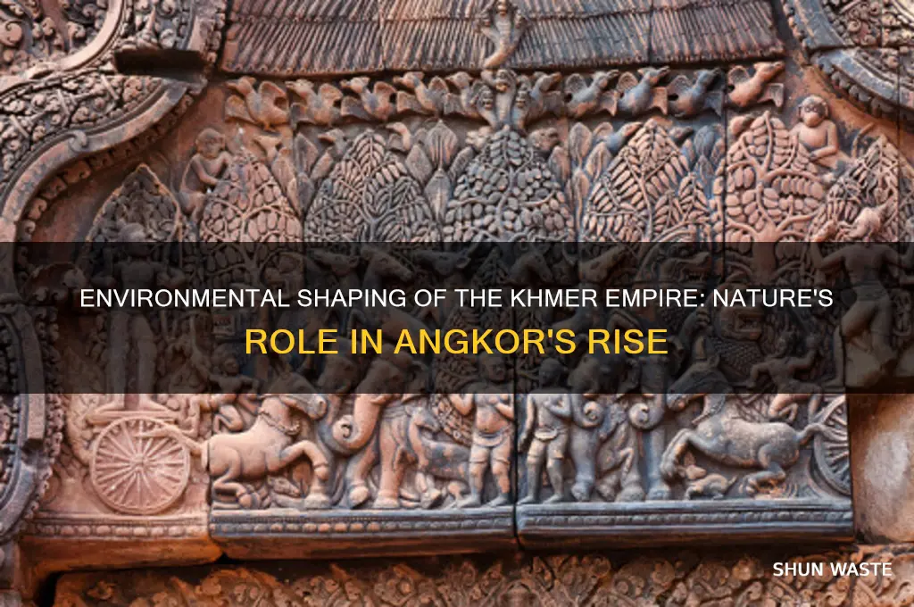 how did the environment impact the khmer empire