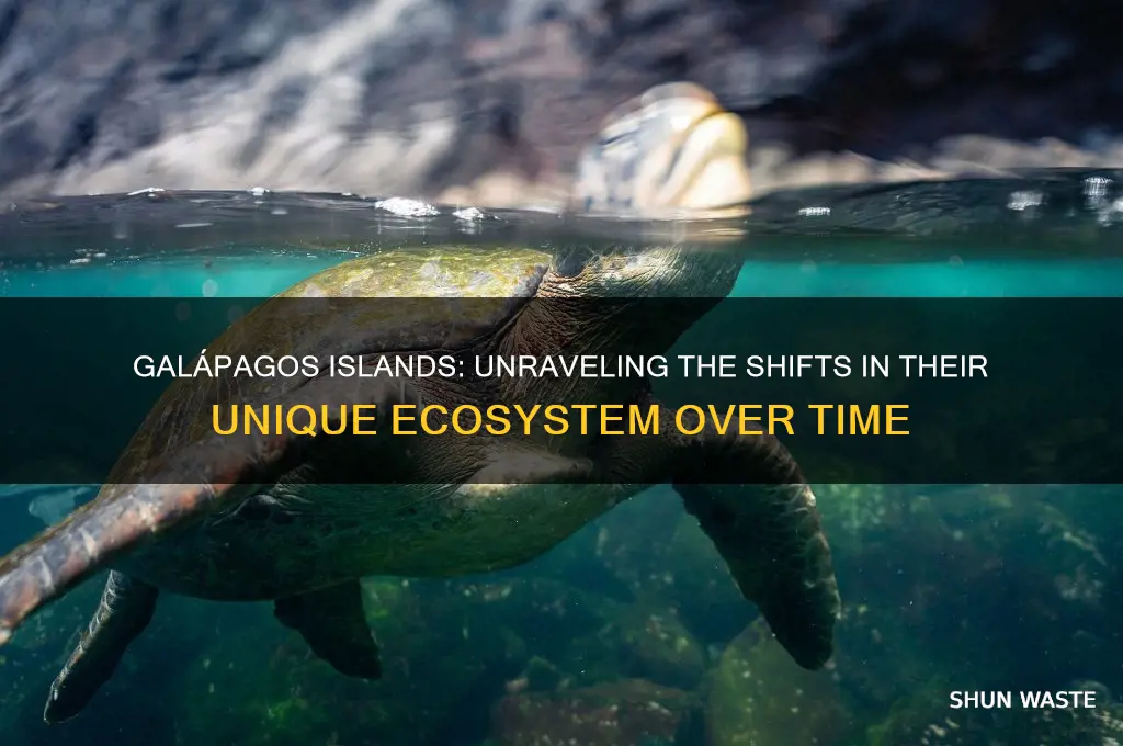 how did the environment on the galapagos islands change