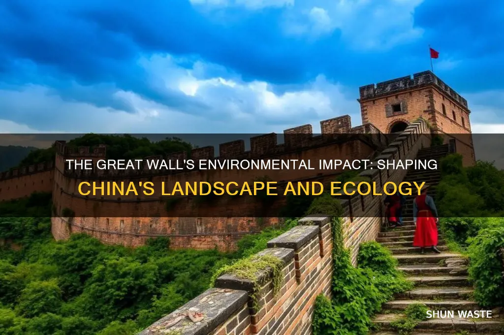 how did the great wall of china change the environment