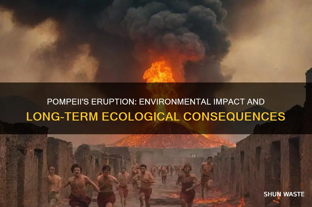 how did the pompeii eruption affect the environment