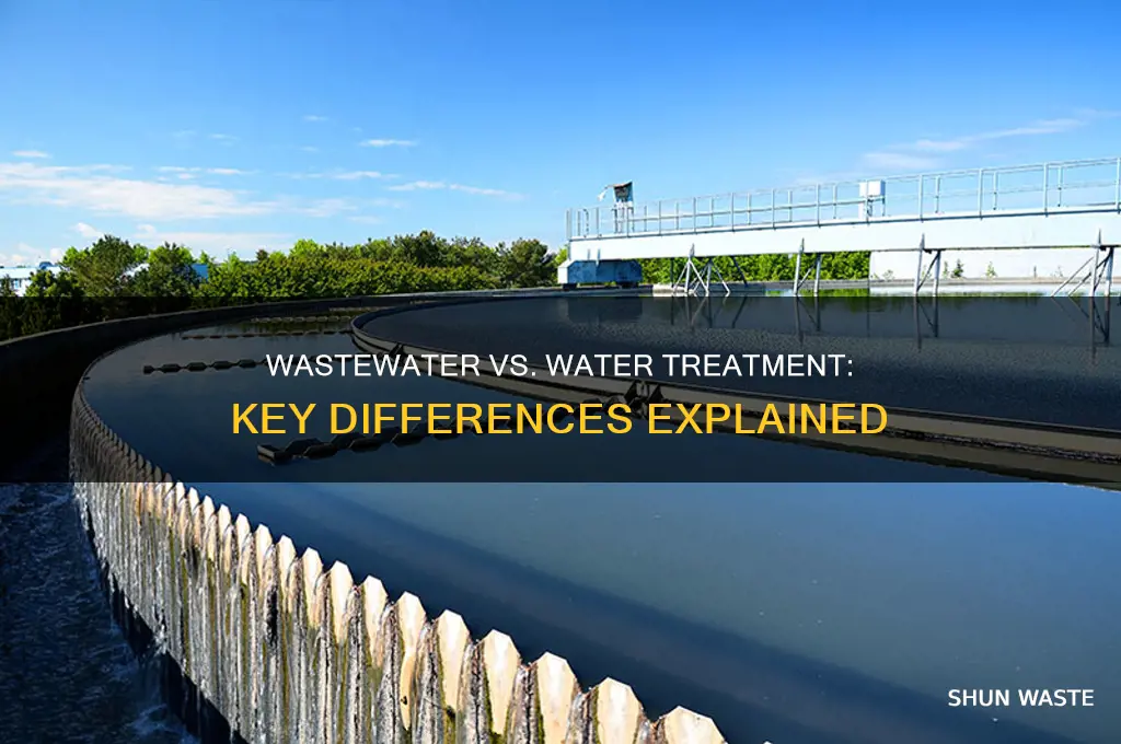 how different is waste water treatment from water treatment