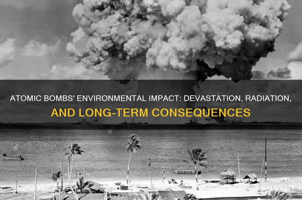 how do atomic bombs affect the environment
