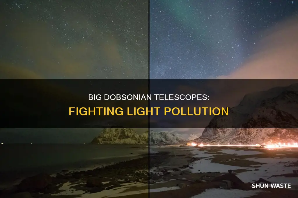 how do big dobs perform in light pollution
