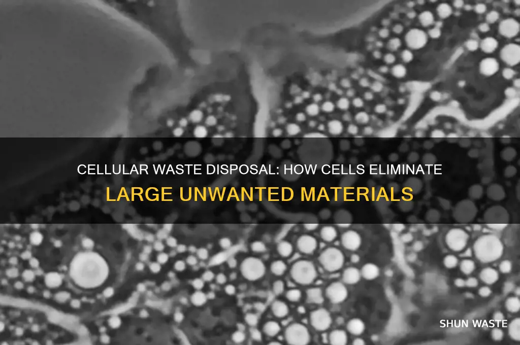 how do cells get rid of large waste products