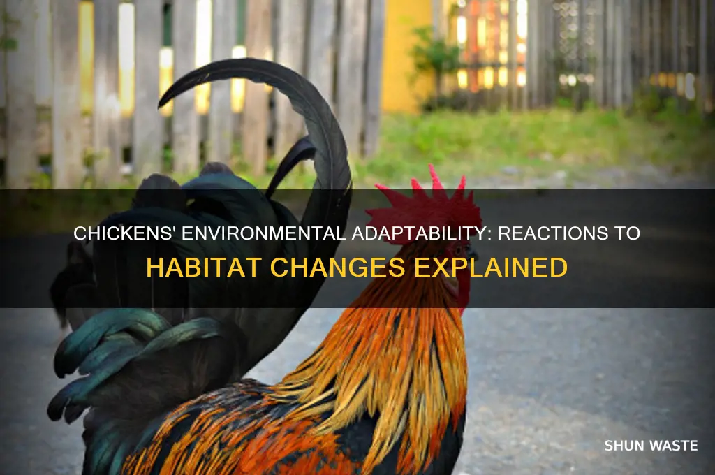 how do chickens react to changes in their environment
