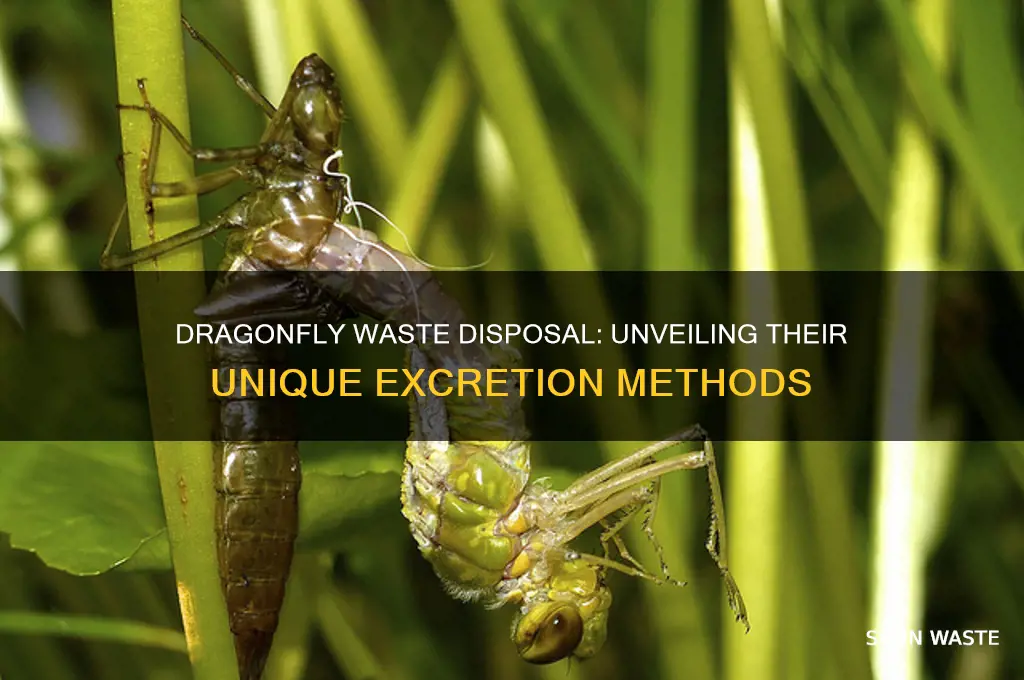 how do dragonflies get rid of waste