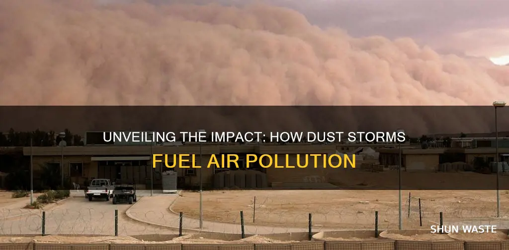 how do dust storms cause air pollution