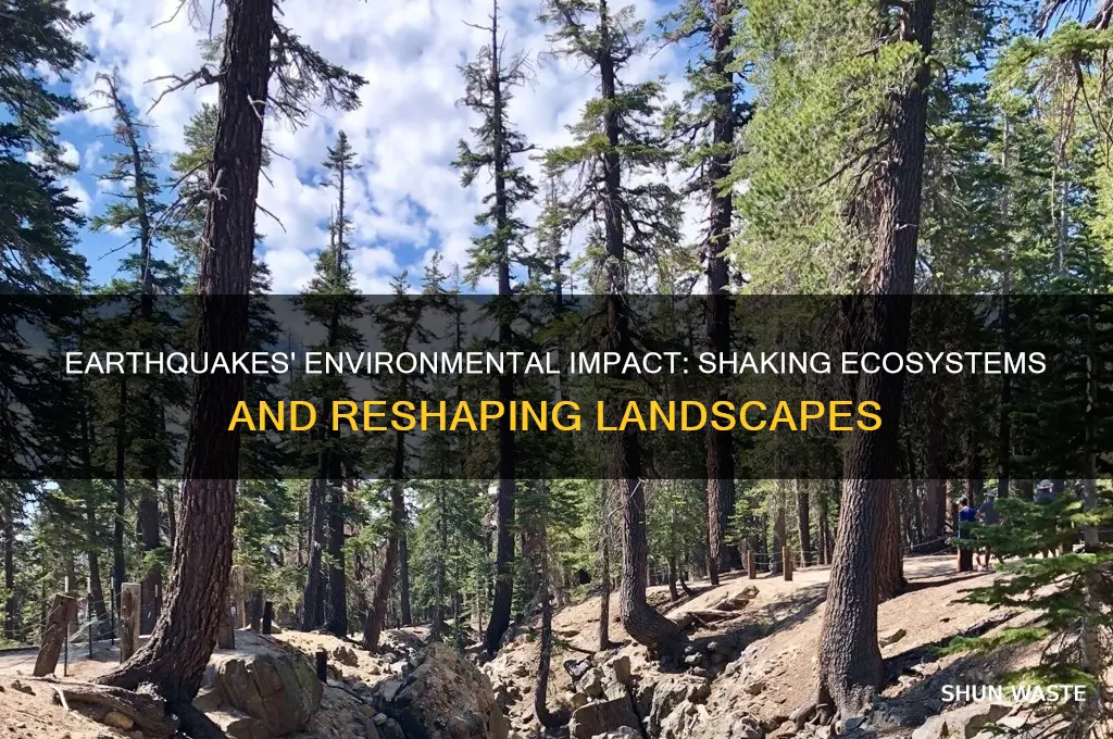 how do earthquakes impact the environment