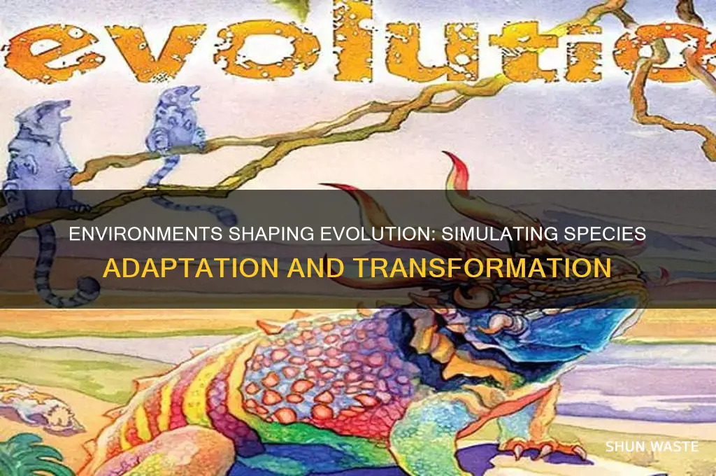how do environments influence change in species simmulation