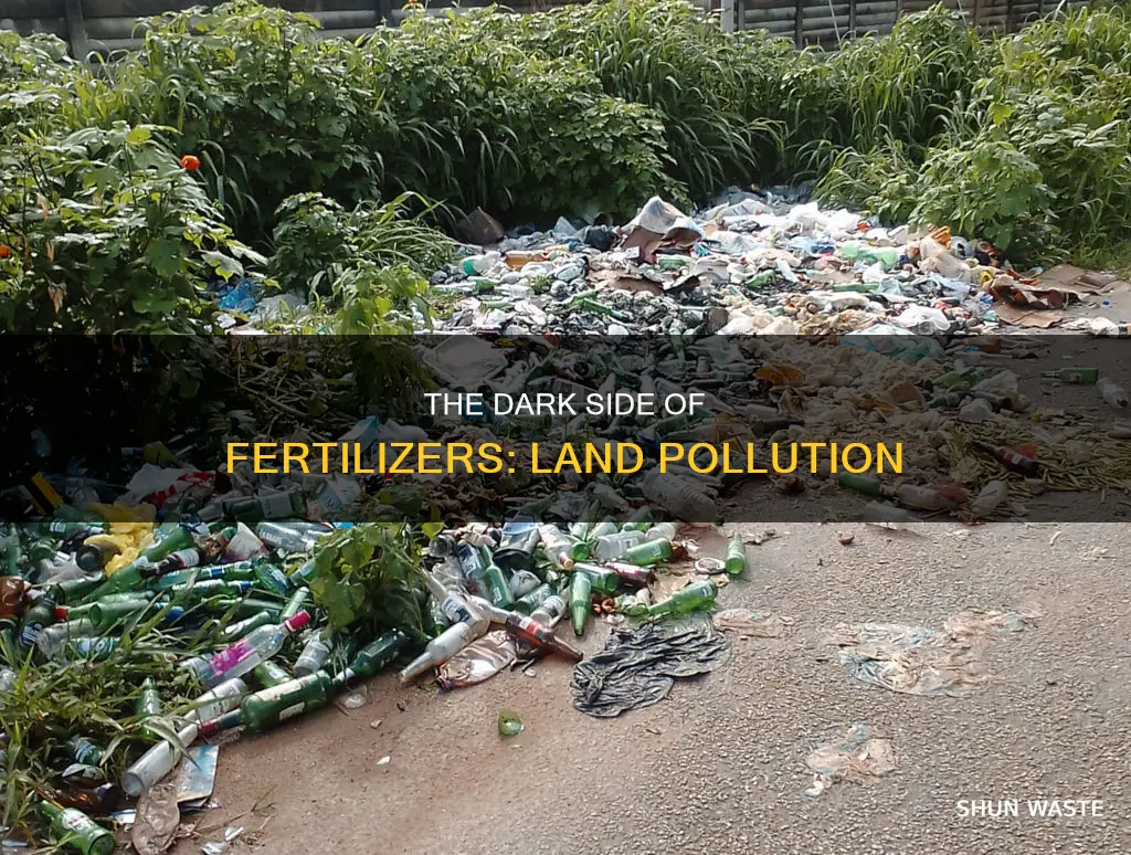 how do fertilisers pollute the land