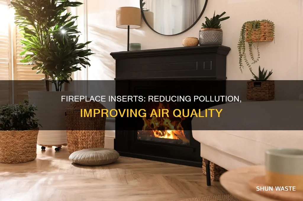 how do fireplace inserts reduce pollution