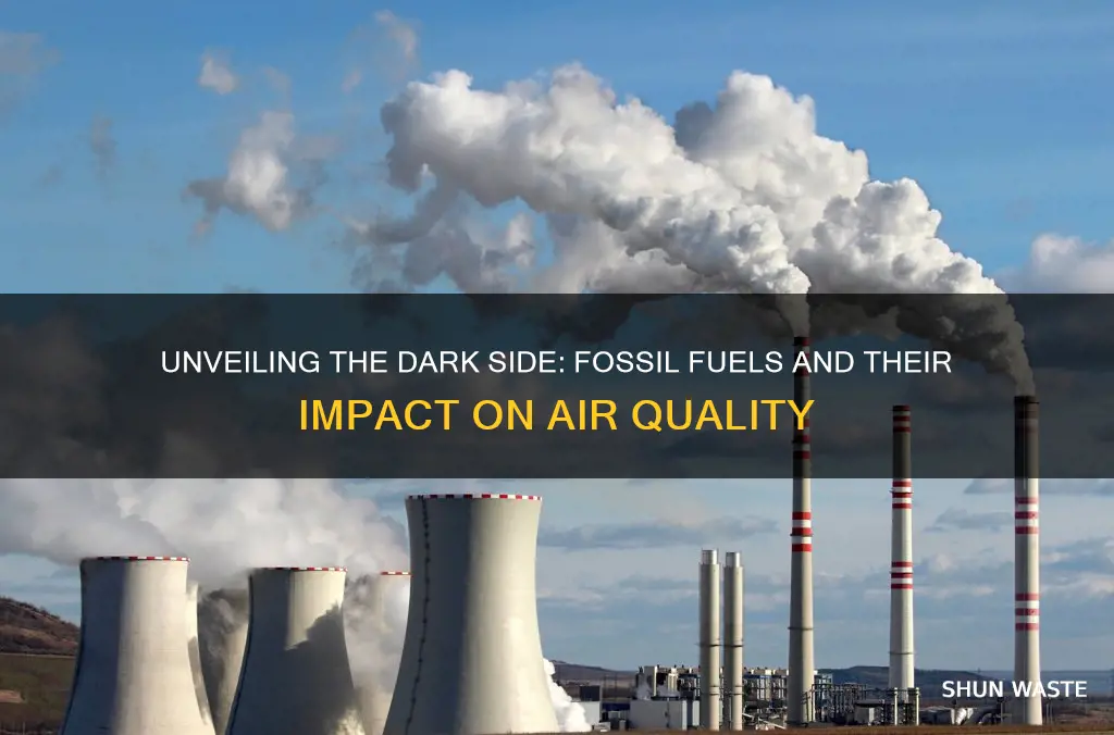 how do fossil fuels cause air pollution class 9