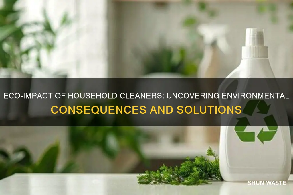 how do household cleaners affect the environment