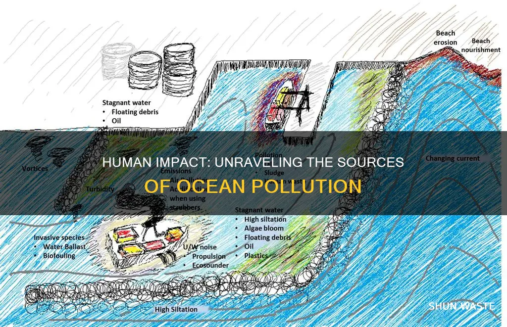 how do humans cause ocean pollution