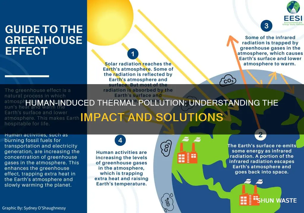 how do humans cause thermal pollution