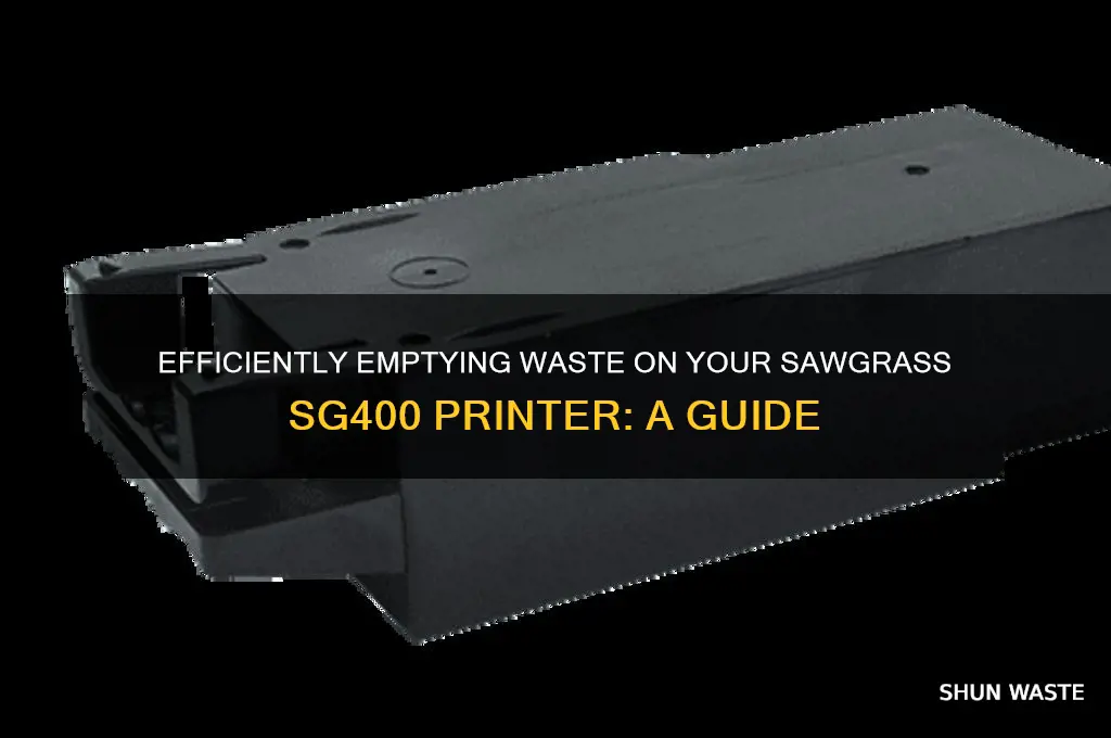 how do i empty my wast on sawgrass sg400
