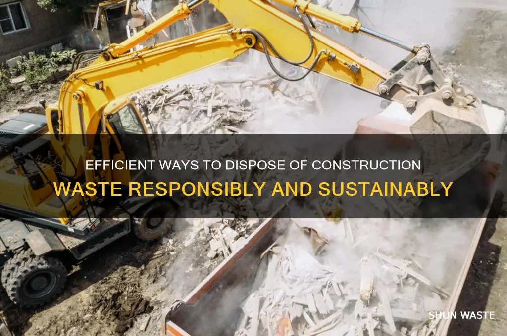 how do i get rid of construction waste