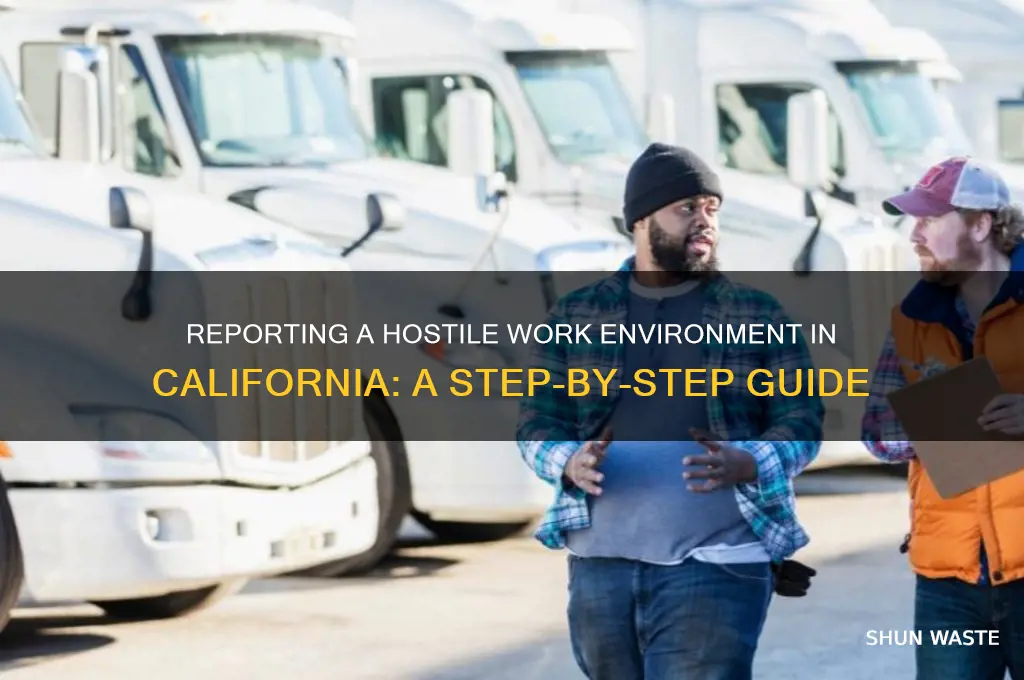 how do i report a hostile work environment in california
