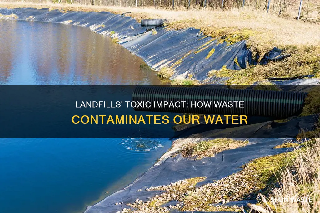 how do landfills contribute to water pollution