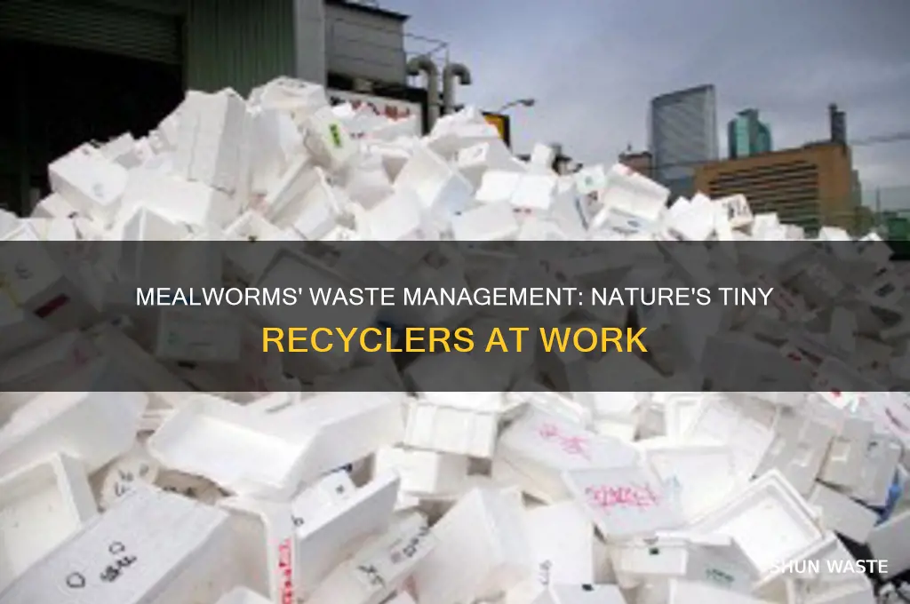 how do mealworms get rid of waste
