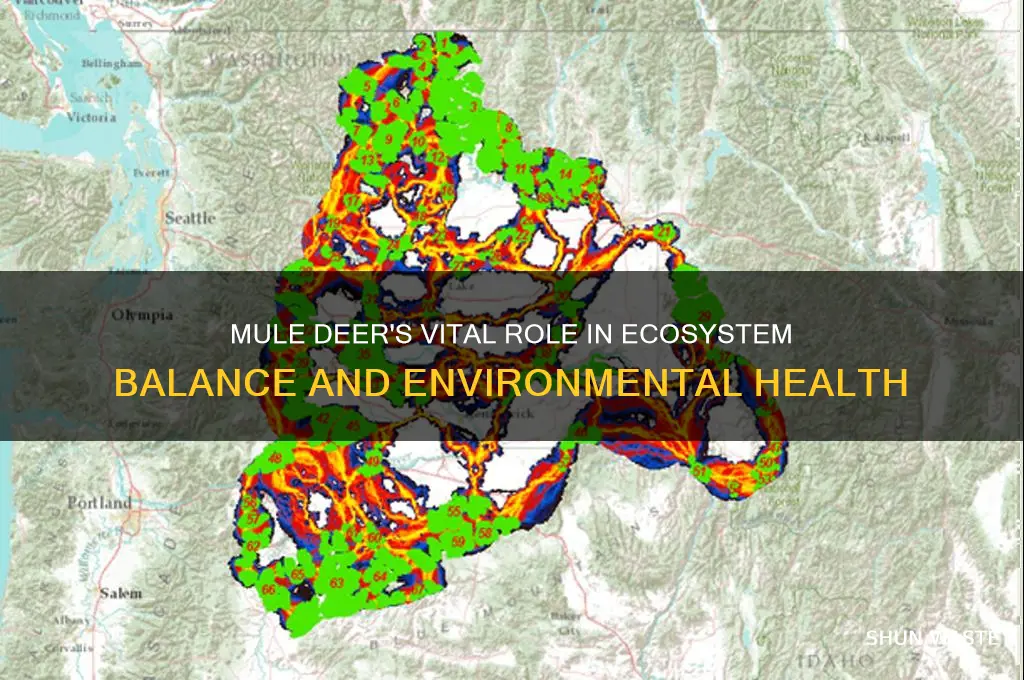 how do mule deer help the environment