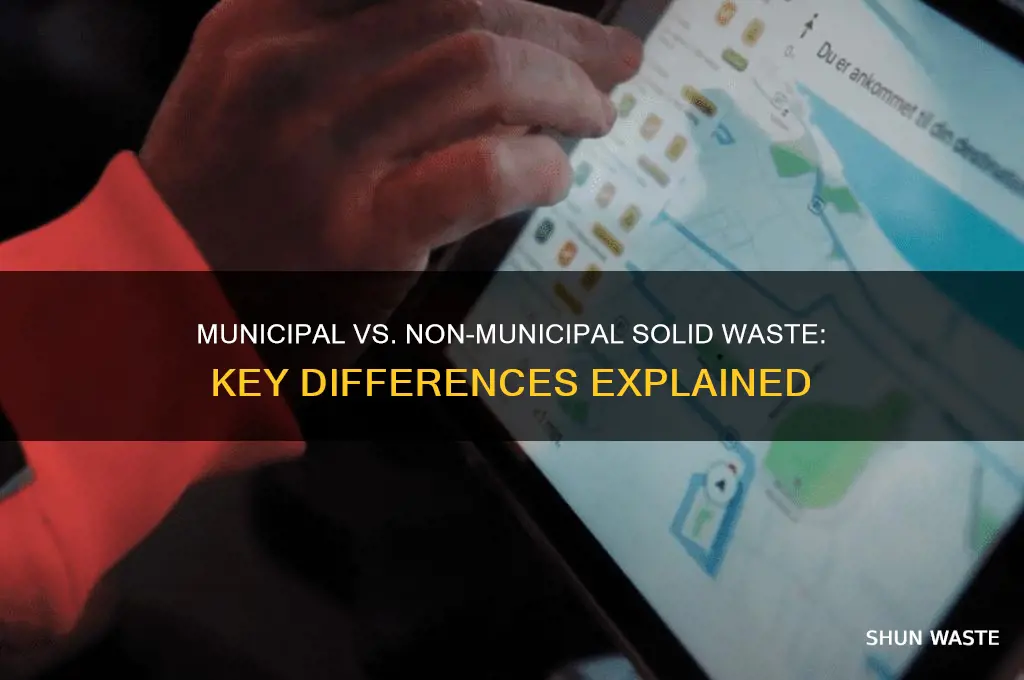 how do municipal and non municipal solid waste differ