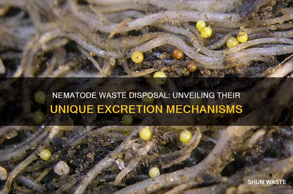 how do nematodes get rid of waste