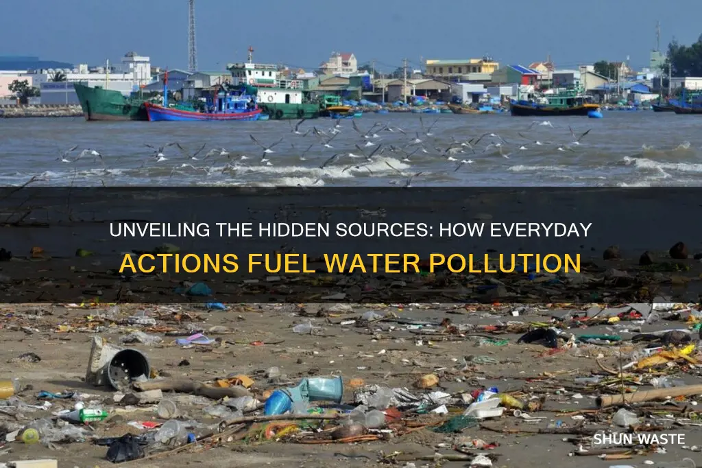 how do people contribute to water pollution