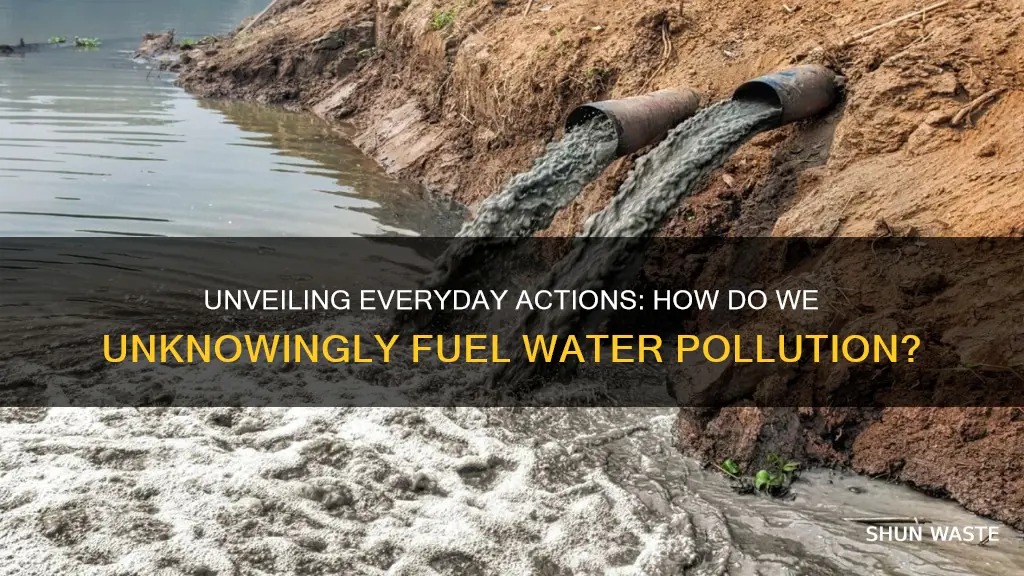 how do people daily help water pollution