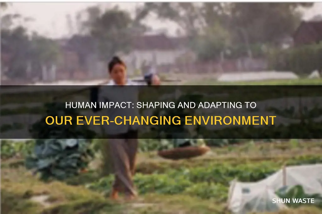 how do people interact with and change their environment