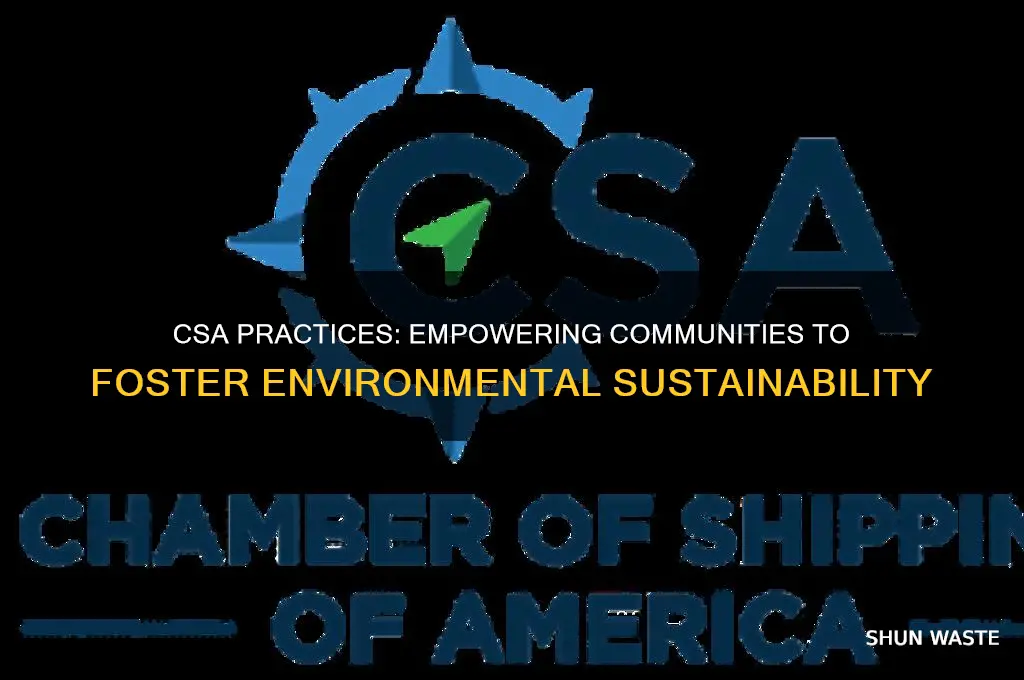 how do people use csa to help the environment