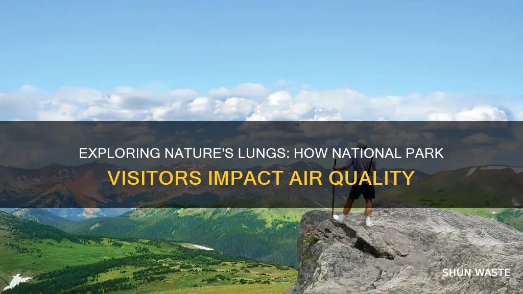 how do people visiting national parks cause air pollution