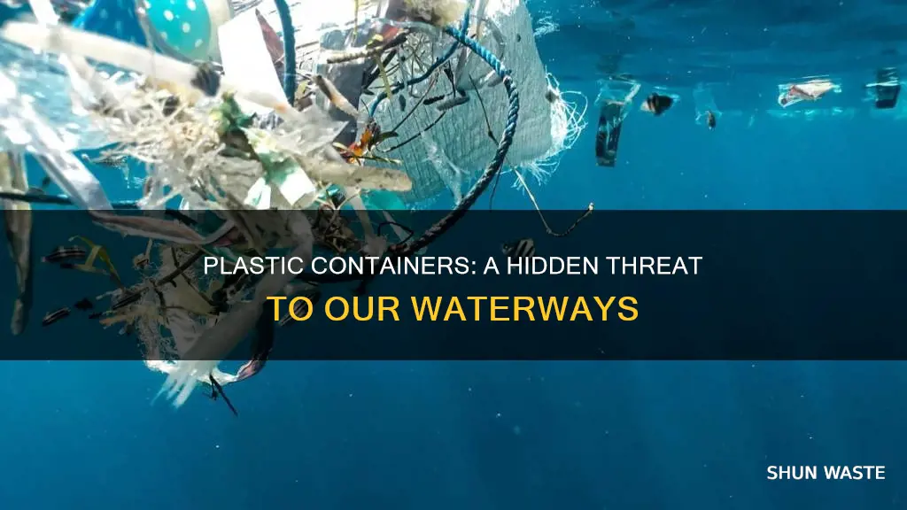 how do plastic containers increase water pollution