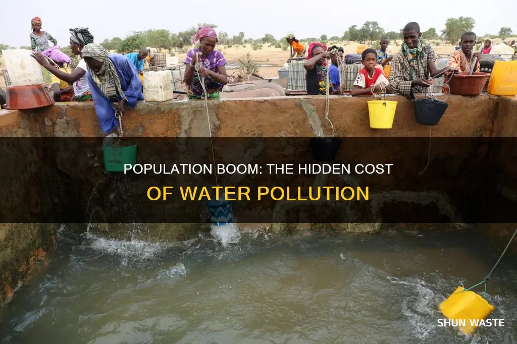 how do population growth contribute to pollution of water