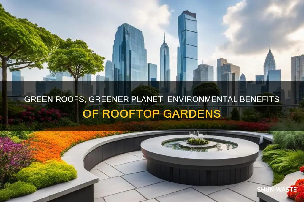 how do rooftop gardens help the environment