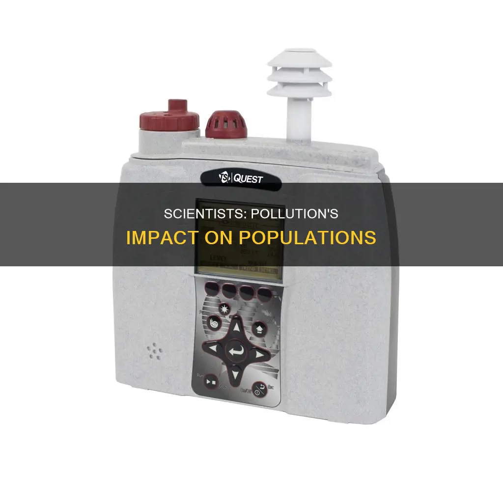 how do scientists monitor populations for signs of pollution