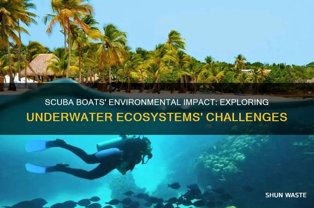 how do scuba boats affect the environment