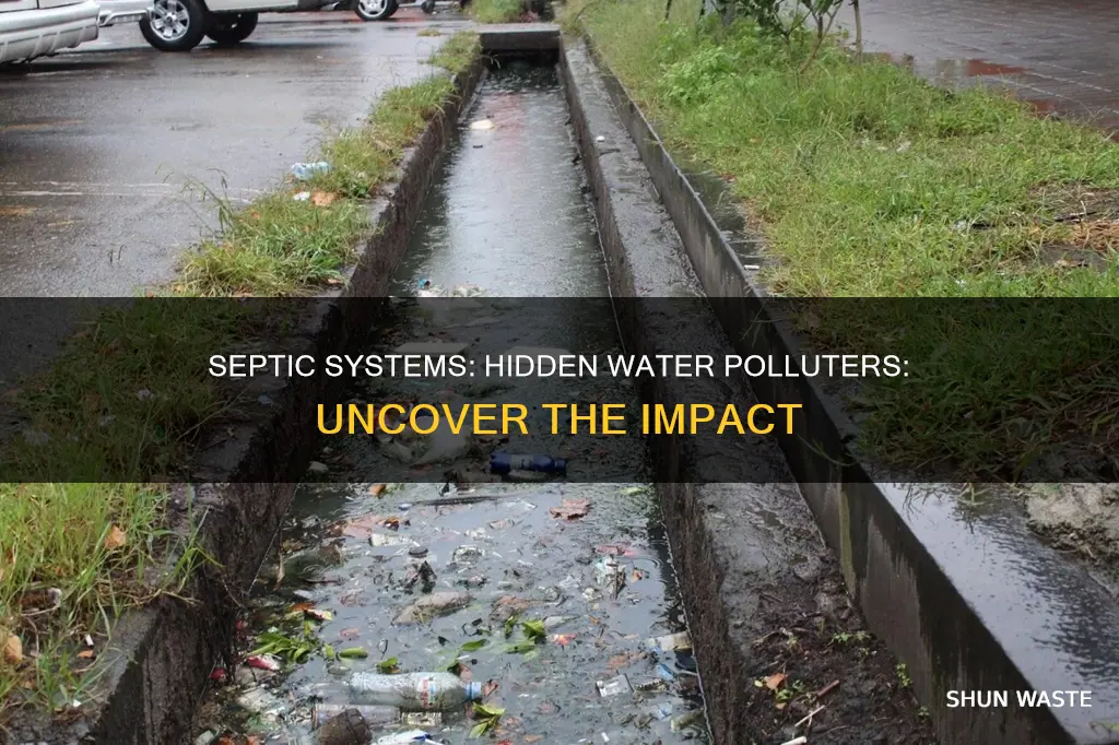 how do septic systems pollute the water