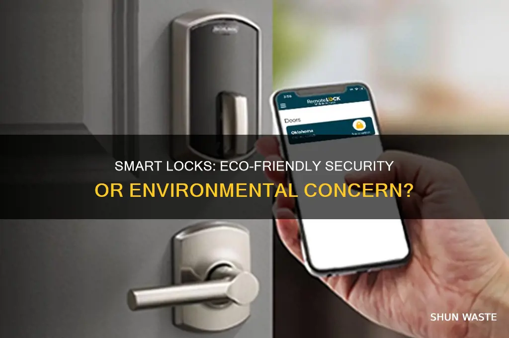 how do smart locks impact the environment