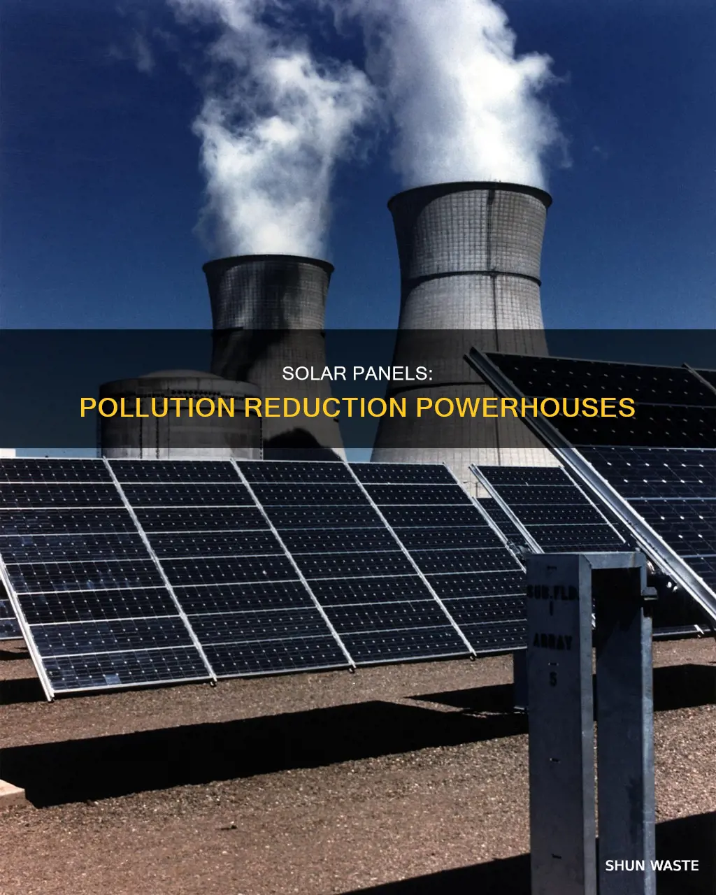 how do solar panels reduce pollution