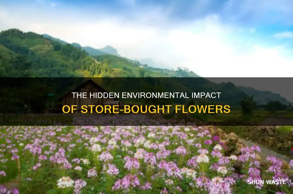 how do store bought flowers affect the environment