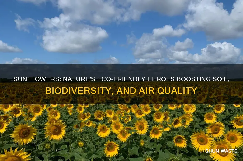 how do sunflowers help the environment