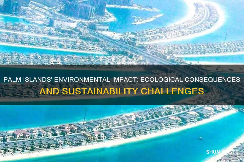 how do the palm islands affect the environment