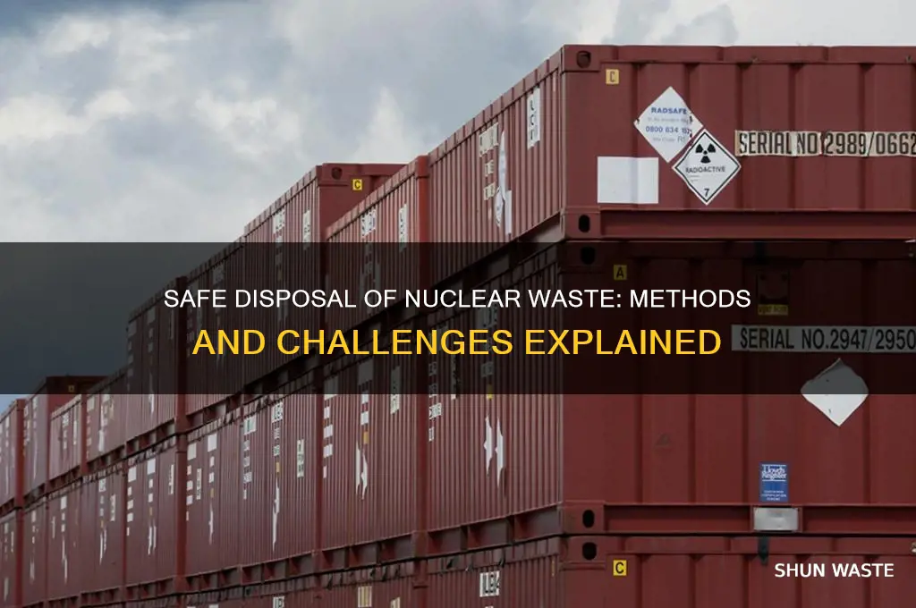 how do they get rid of nuclear waster