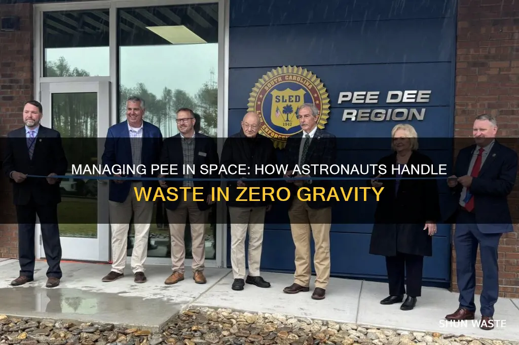 how do they take care of pee waste in space