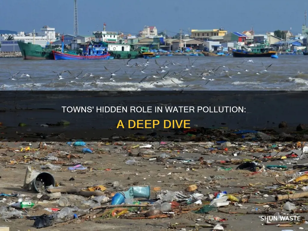 how do towns contribute to water pollution