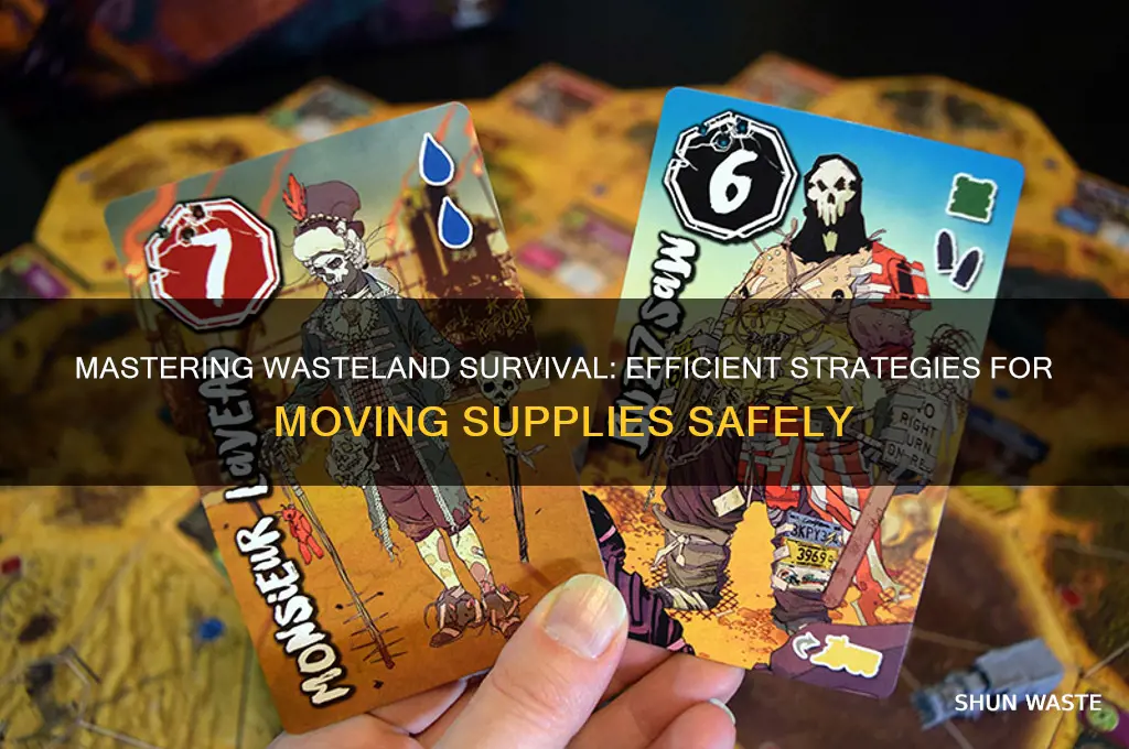 how do u move stuff in waste land servivle