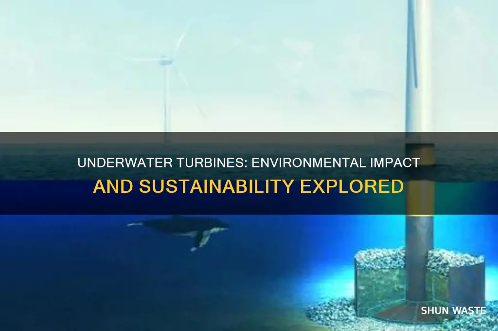 how do underwater turbines affect the environment
